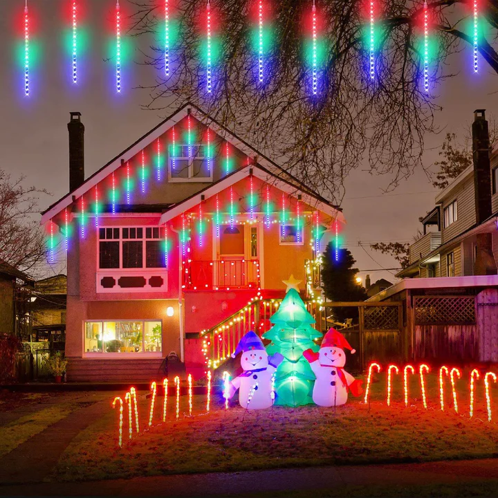Guirlande lumineuse effet chute de neige