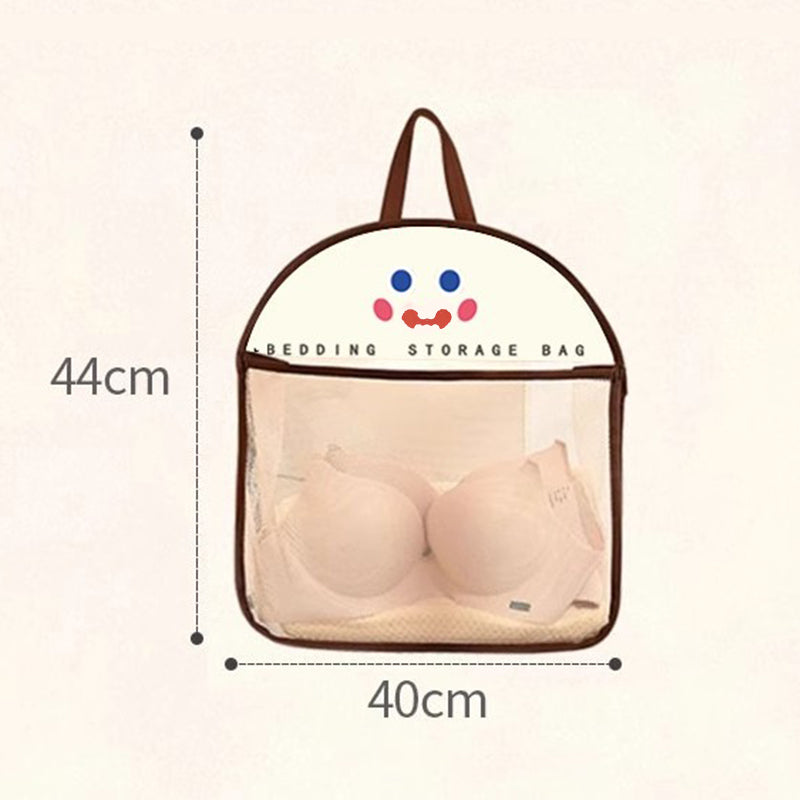 Sac de rangement suspendu en maille visible et polyvalent