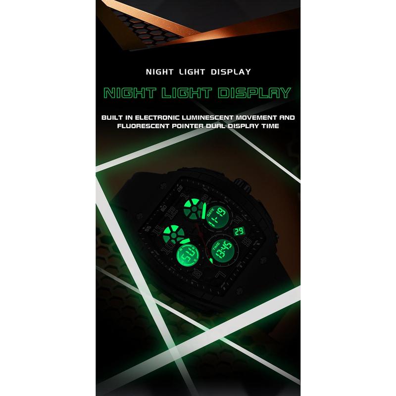 Montre automatique numérique lumineuse pour homme Meet Christmas Sporty