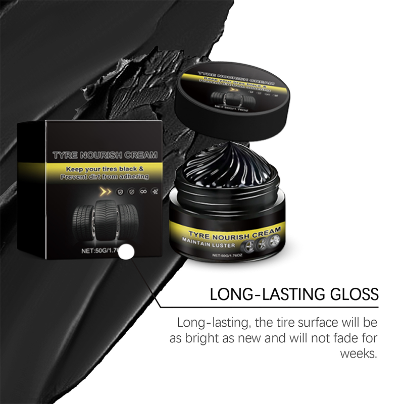 Cire pour Pneus – Restaure le Noir Brillant, Bloque les UV, Repousse la Saleté & Application Facile et Rapide