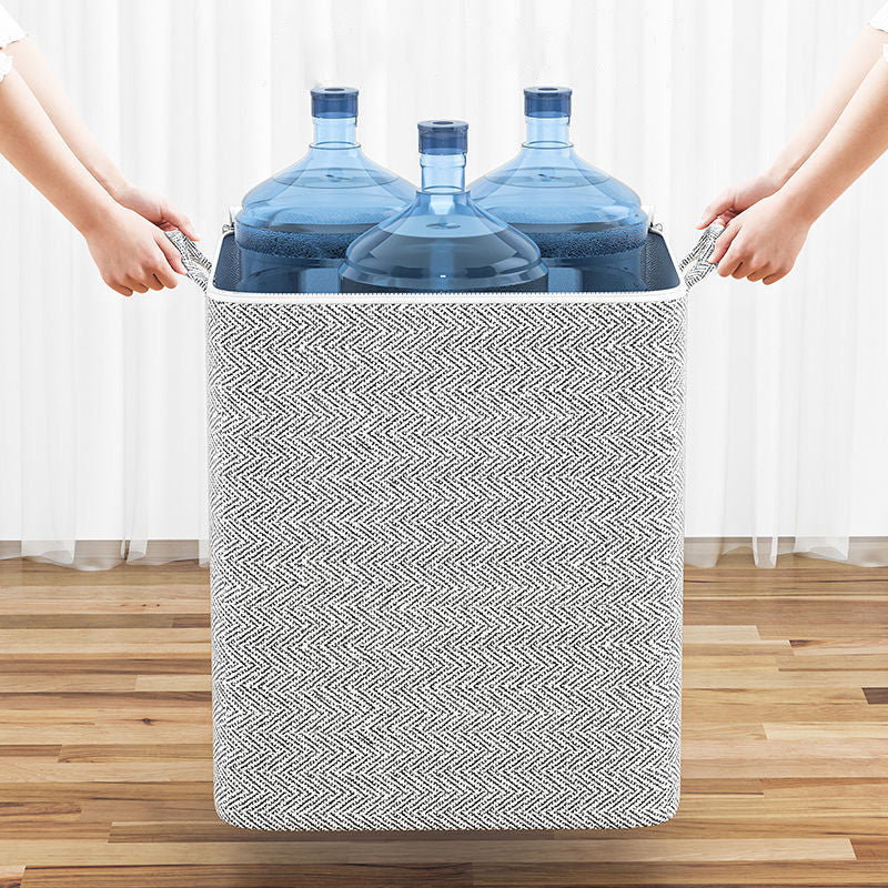 Boîte de rangement extra-large avec couvercle - Polyvalente pour vêtements, couvertures et literie