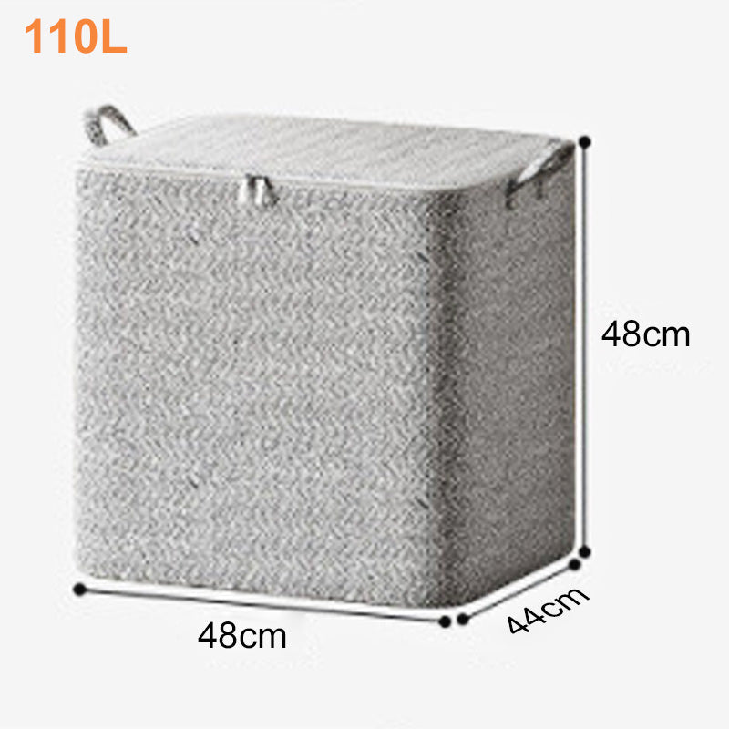 Boîte de rangement extra-large avec couvercle - Polyvalente pour vêtements, couvertures et literie