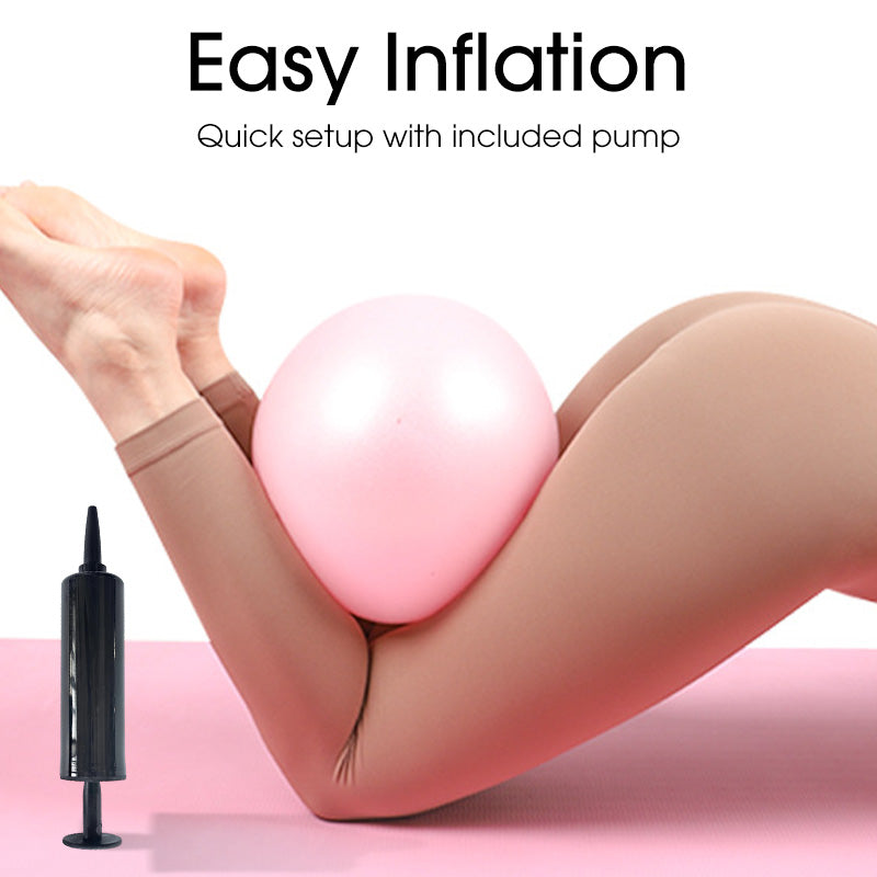 Ballon de Pilates de 23 cm – Anti-éclatement, pompe incluse et idéal pour le fitness