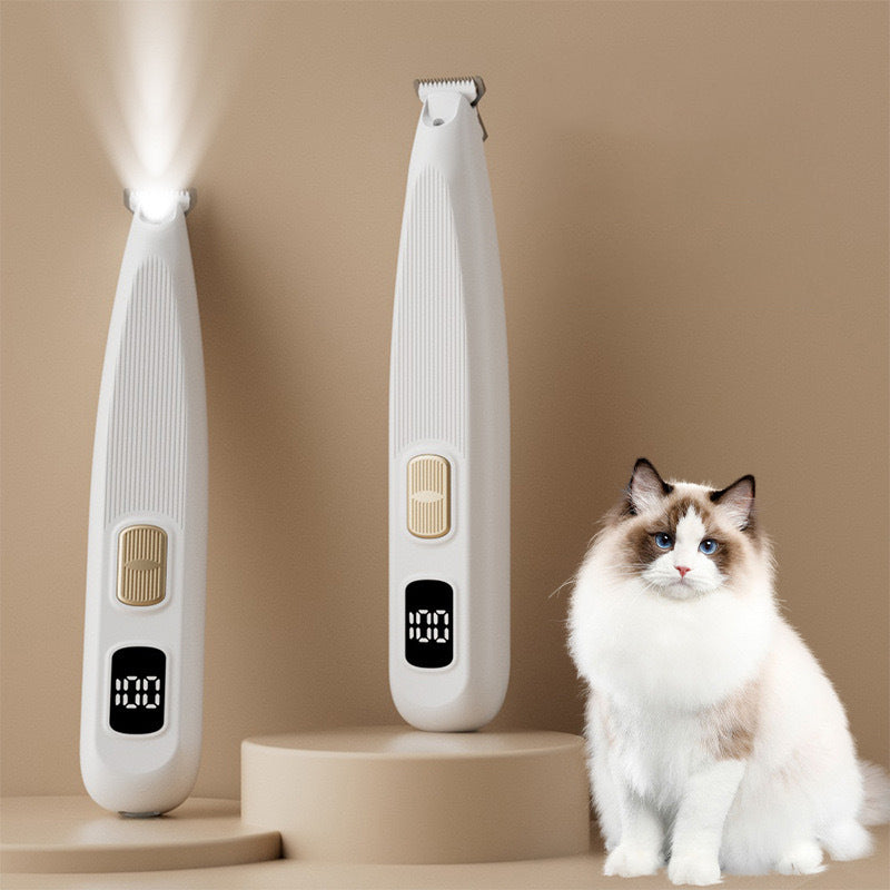 Rasoir électrique adapté aux animaux de compagnie avec lumière LED