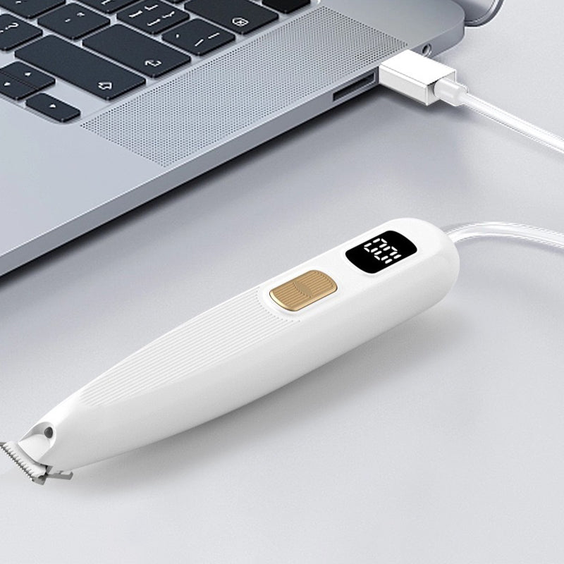 Rasoir électrique adapté aux animaux de compagnie avec lumière LED