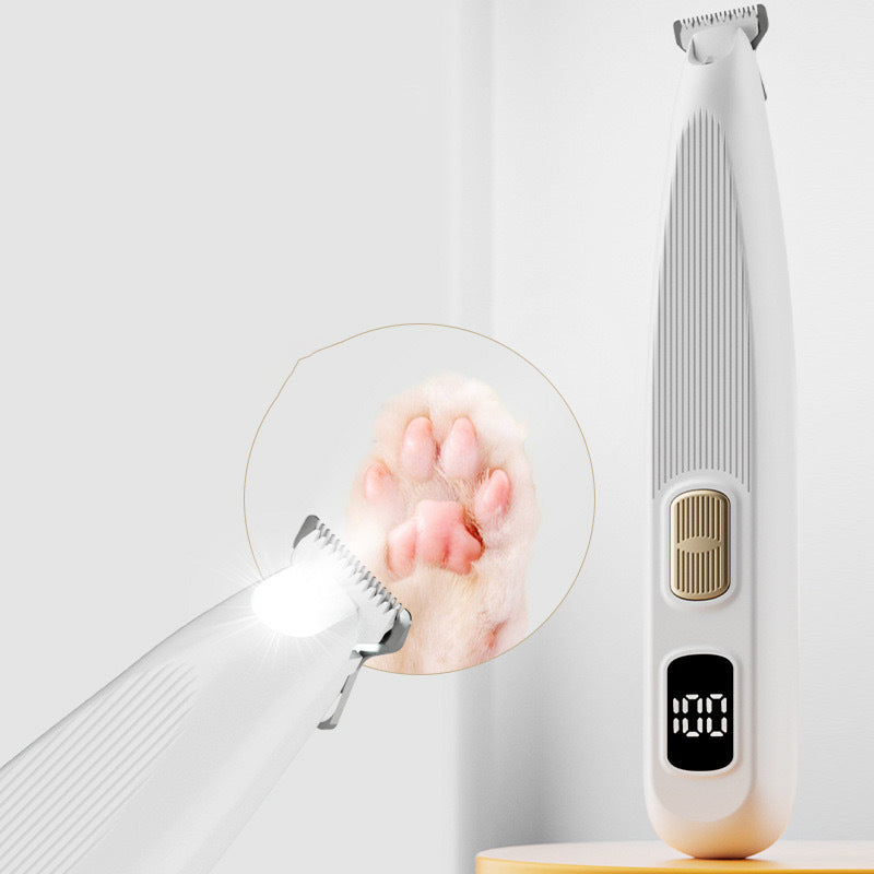 Rasoir électrique adapté aux animaux de compagnie avec lumière LED