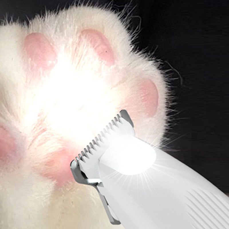 Rasoir électrique adapté aux animaux de compagnie avec lumière LED