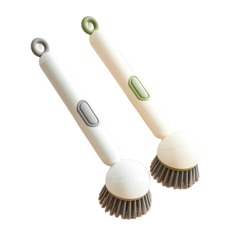 Brosse de nettoyage rotative à long manche pour vaisselle et casseroles