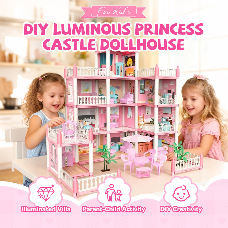 Château de princesse lumineux à construire soi-même