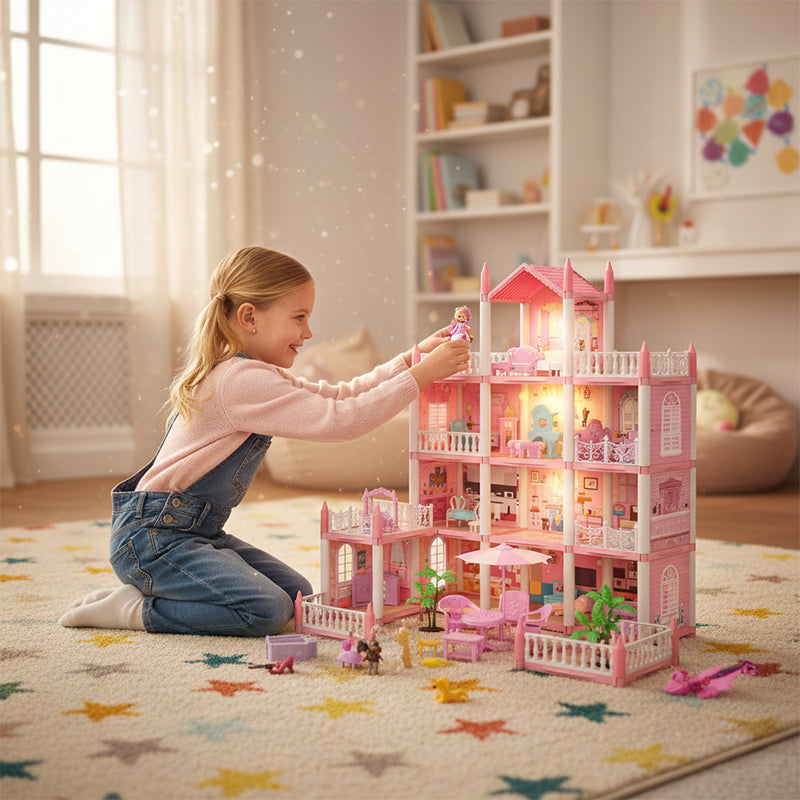 Château de princesse lumineux à construire soi-même