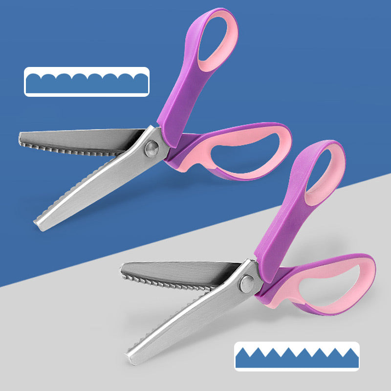 Ciseaux cranteurs TOP PICK 2026 – Acier inoxydable, poignées ergonomiques rembourrées – Parfaits pour la couture, le quilting et le scrapbooking !
