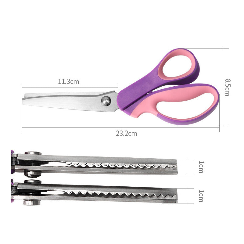 Ciseaux cranteurs TOP PICK 2026 – Acier inoxydable, poignées ergonomiques rembourrées – Parfaits pour la couture, le quilting et le scrapbooking !