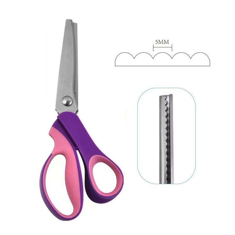 Ciseaux cranteurs TOP PICK 2026 – Acier inoxydable, poignées ergonomiques rembourrées – Parfaits pour la couture, le quilting et le scrapbooking !
