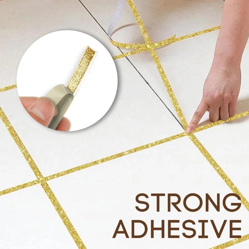Bande de calfeutrage autocollante imperméable et anti-moisissure pour joints de carrelage - Fini les joints sales ! Bricolage facile, étanchéité durable pour carreaux, éviers et baignoires
