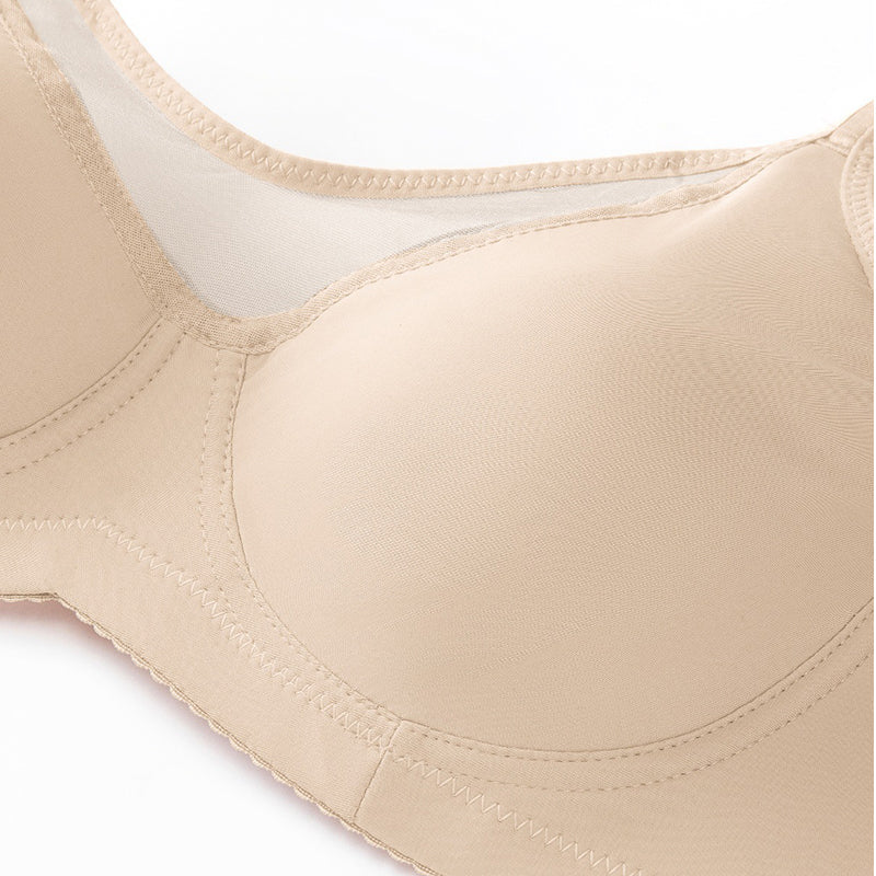 Soutien-gorge grande taille élégant et transparent à couvrance totale pour femme
