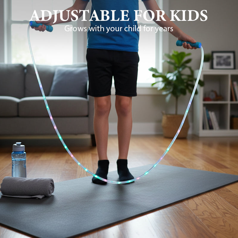 Corde à sauter lumineuse à LED pour enfants