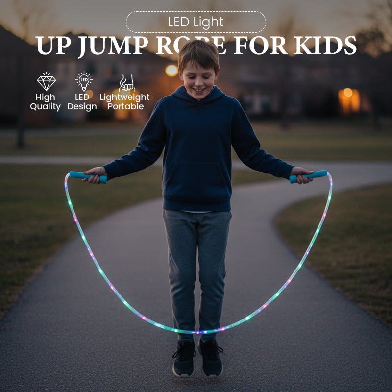 Corde à sauter lumineuse à LED pour enfants