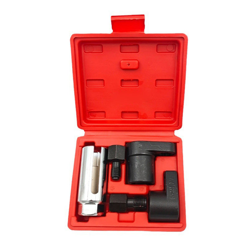 Kit de 5 pièces pour sonde lambda : douille déportée et taraud – Acier CR-V, design à fente latérale et compatibilité universelle pour des réparations rapides et sûres !