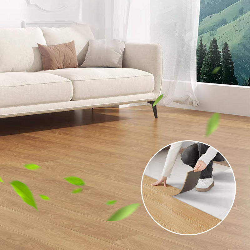 (36 po x 6 po x 1/8 po) Dalles de sol adhésives effet bois, autocollantes, imperméables et faciles à installer soi-même