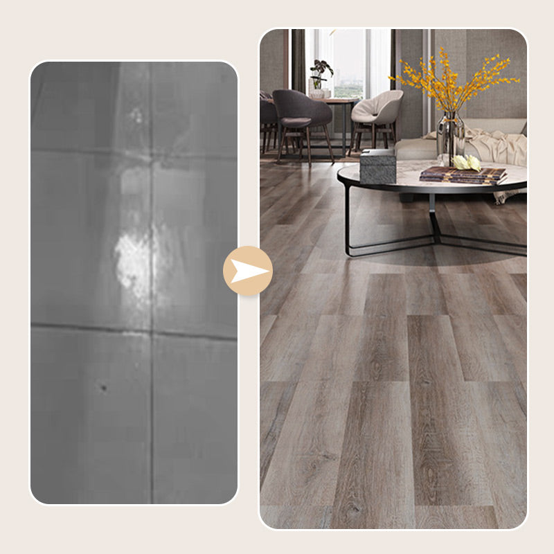 (36 po x 6 po x 1/8 po) Dalles de sol adhésives effet bois, autocollantes, imperméables et faciles à installer soi-même