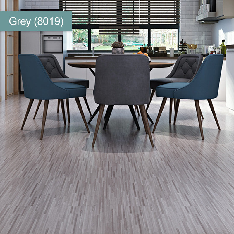 (36 po x 6 po x 1/8 po) Dalles de sol adhésives effet bois, autocollantes, imperméables et faciles à installer soi-même
