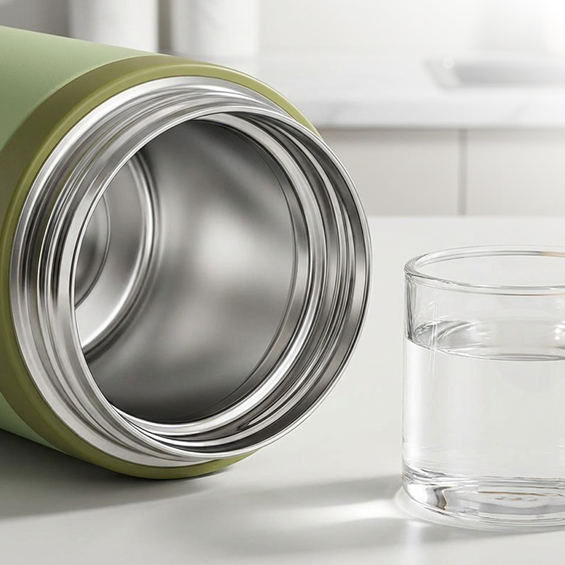 Plus de 5K vendus ! Bouteille isotherme en acier inoxydable avec couvercle-gobelet