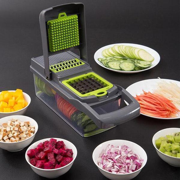 Coupe-légumes multifonctions – lames en acier inoxydable, facile à nettoyer, plusieurs modes de cuisson