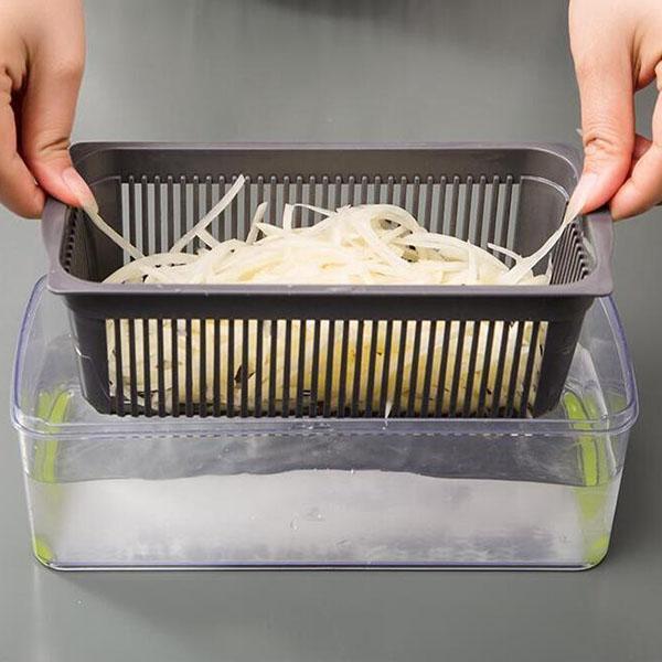 Coupe-légumes multifonctions – lames en acier inoxydable, facile à nettoyer, plusieurs modes de cuisson
