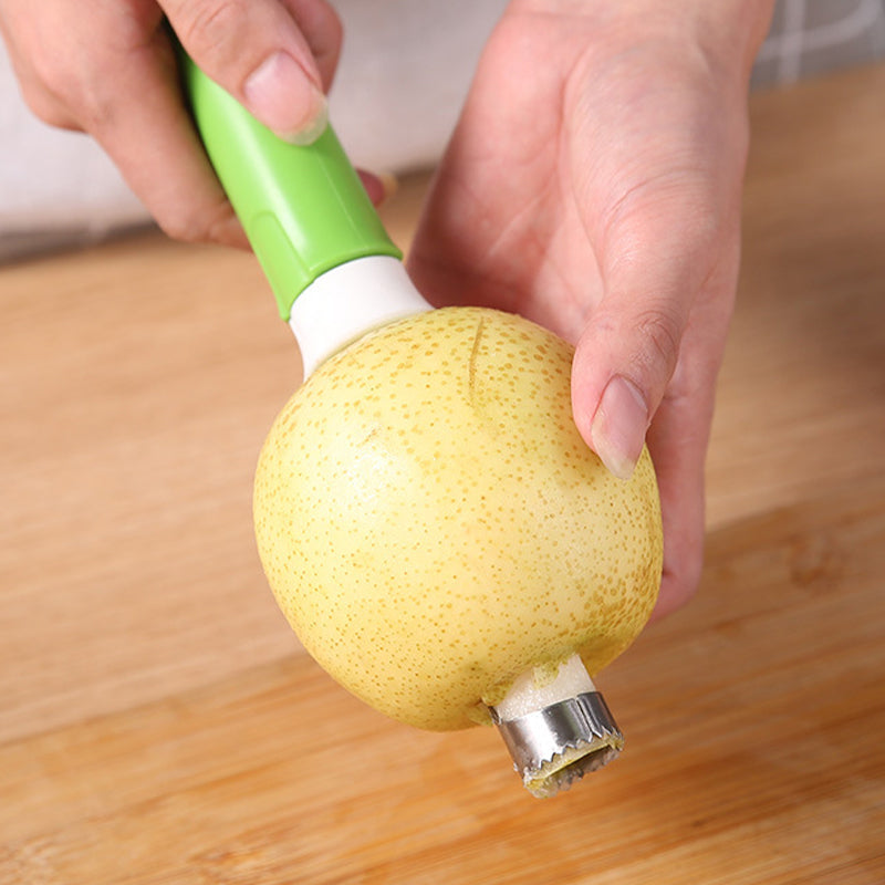 Évidoir et éplucheur 2-en-1 – Acier inoxydable – Plus de 95K vendus – parfait pour une préparation rapide des fruits – facile à utiliser et à nettoyer