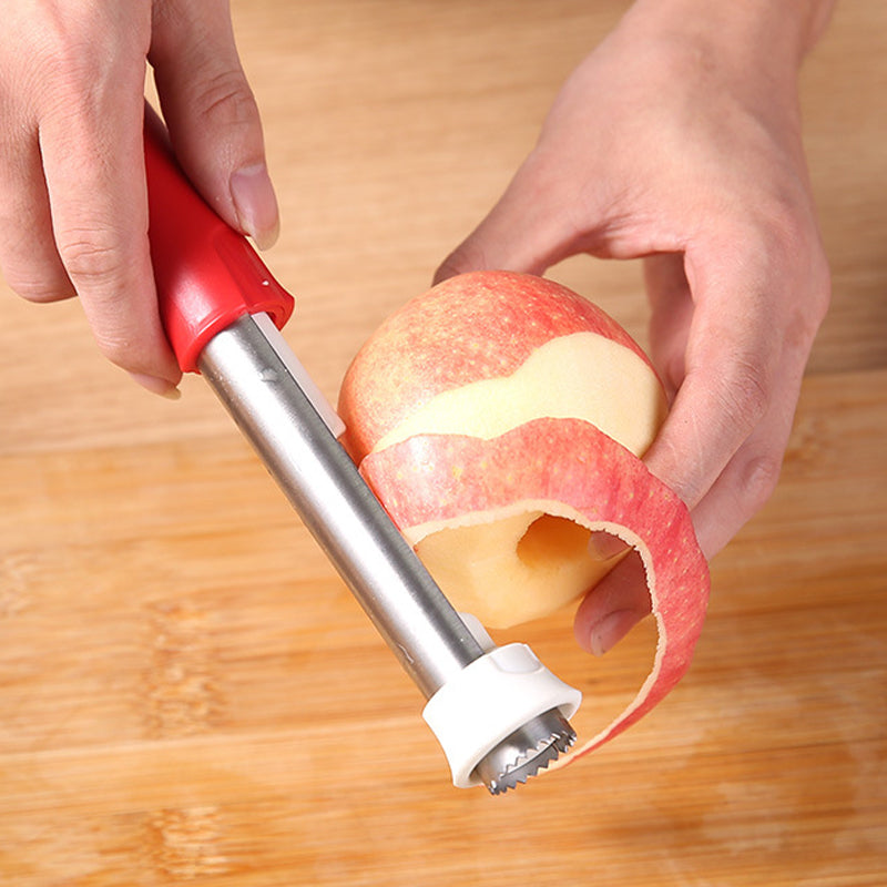 Évidoir et éplucheur 2-en-1 – Acier inoxydable – Plus de 95K vendus – parfait pour une préparation rapide des fruits – facile à utiliser et à nettoyer