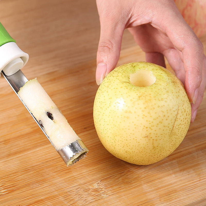 Évidoir et éplucheur 2-en-1 – Acier inoxydable – Plus de 95K vendus – parfait pour une préparation rapide des fruits – facile à utiliser et à nettoyer