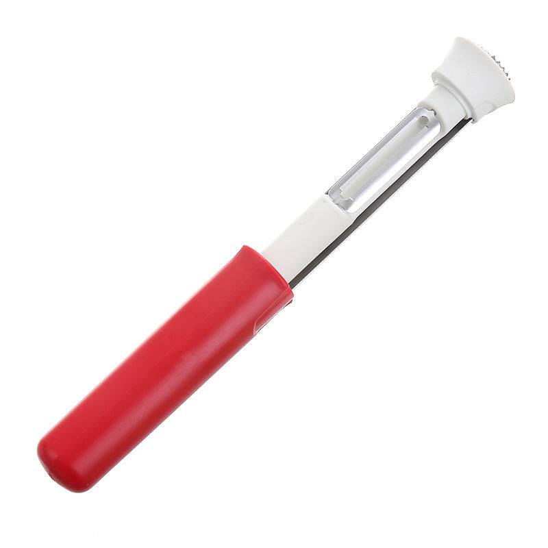 Évidoir et éplucheur 2-en-1 – Acier inoxydable – Plus de 95K vendus – parfait pour une préparation rapide des fruits – facile à utiliser et à nettoyer