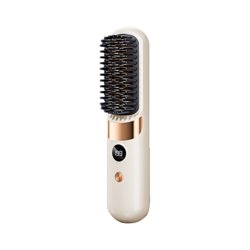 Brosse lissante sans fil 3 en 1 2026 : lissez, bouclez et démêlez avec 4 réglages de température. Des dents plus larges pour éviter les brûlures : sans danger pour le coiffage quotidien !