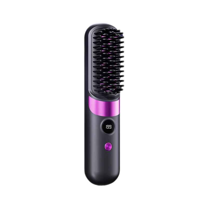 Brosse lissante sans fil 3 en 1 2026 : lissez, bouclez et démêlez avec 4 réglages de température. Des dents plus larges pour éviter les brûlures : sans danger pour le coiffage quotidien !