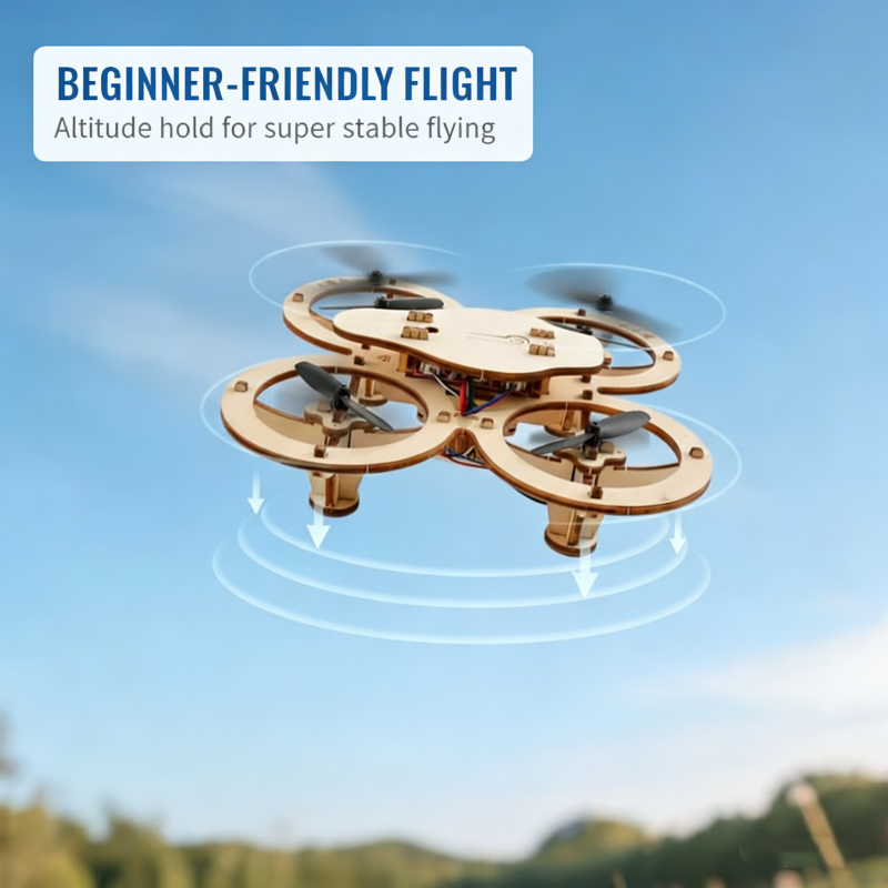 Kit de construction de drone en bois à faire soi-même pour enfants