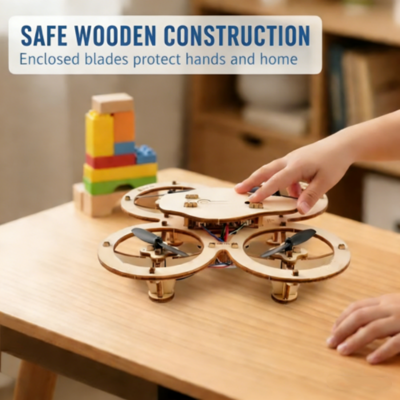 Kit de construction de drone en bois à faire soi-même pour enfants