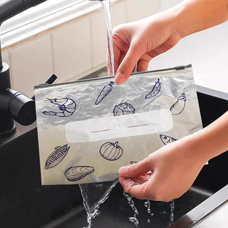 Sacs de conservation alimentaires réutilisables en aluminium : Gardez vos aliments frais plus longtemps !