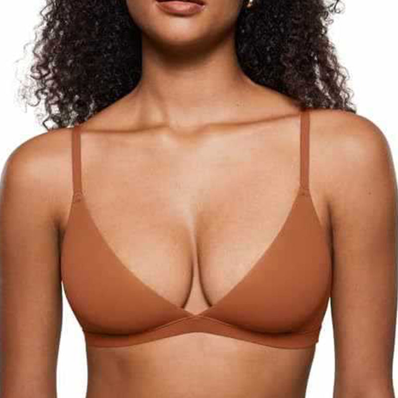 Plus de 80 000 vendus : Bralette triangle sans armatures à maintien effet gel pour femme