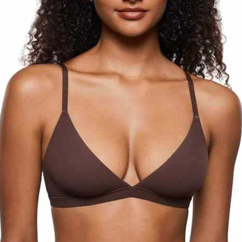 Plus de 80 000 vendus : Bralette triangle sans armatures à maintien effet gel pour femme