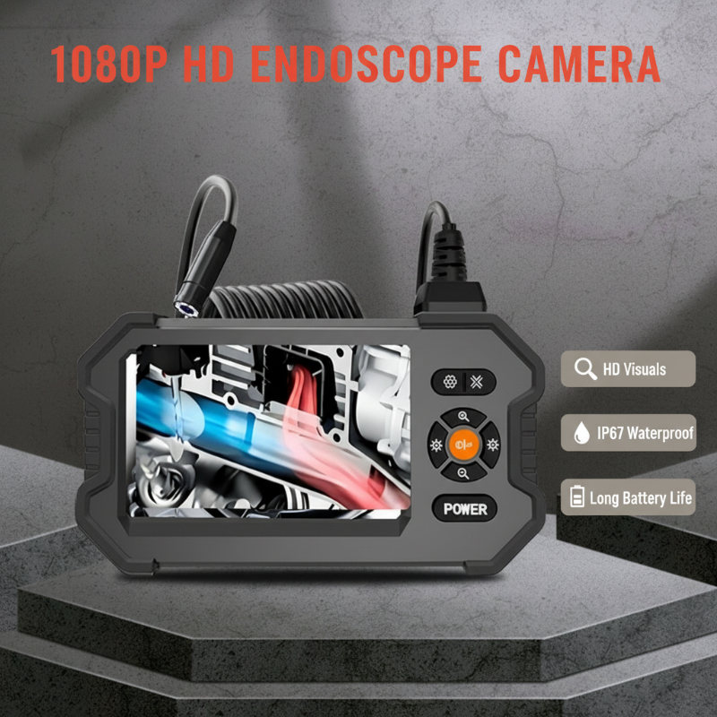 Caméra endoscopique HD portable 1080P avec écran 4,3 pouces