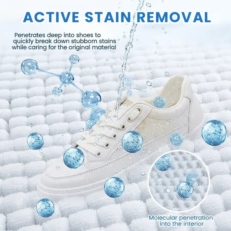 Crème Nettoyante Blanche Multi-usage pour Chaussures sans Rinçage