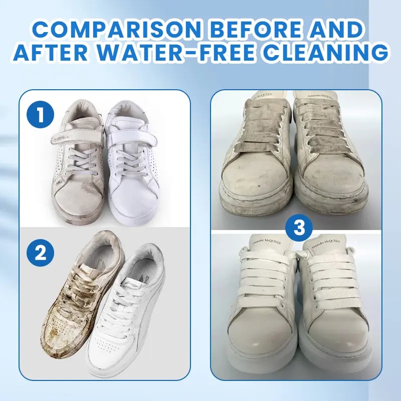 Crème Nettoyante Blanche Multi-usage pour Chaussures sans Rinçage