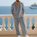 Ensemble deux pièces pour homme : sweat à capuche et pantalon coupe ample