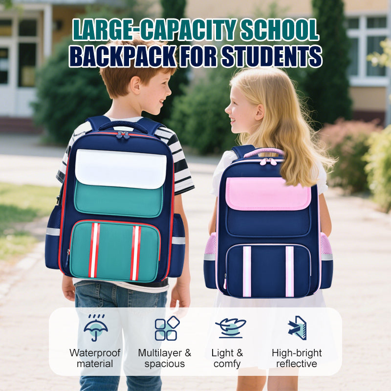 Sac à dos scolaire grande capacité pour étudiants