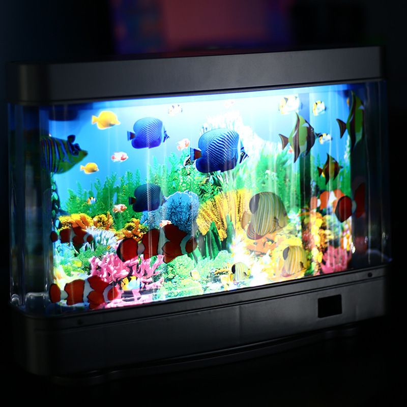 Choix de cadeau - Lampe d'aquarium de poissons tropicaux artificiels