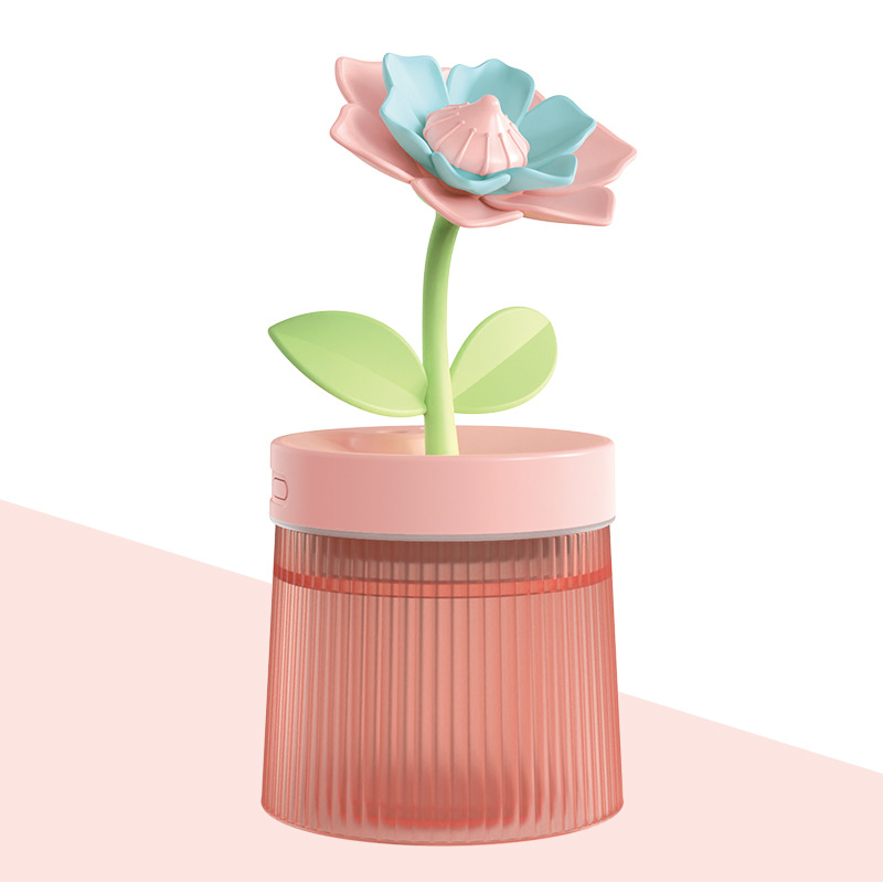 Personnalisez votre humidificateur Mist & Mood Flower avec ses deux modes de pulvérisation et sa veilleuse 7 couleurs