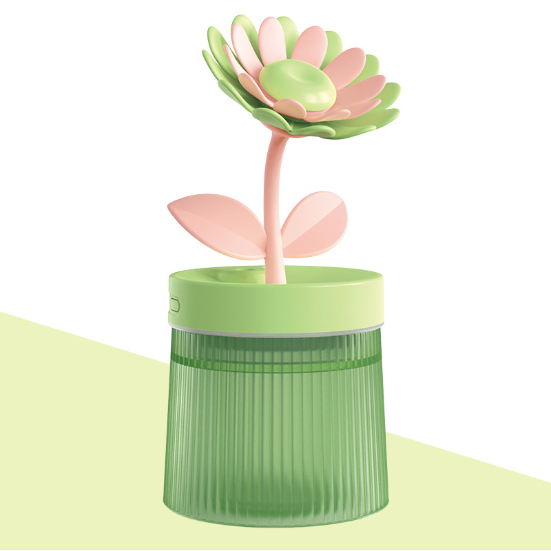 Personnalisez votre humidificateur Mist & Mood Flower avec ses deux modes de pulvérisation et sa veilleuse 7 couleurs