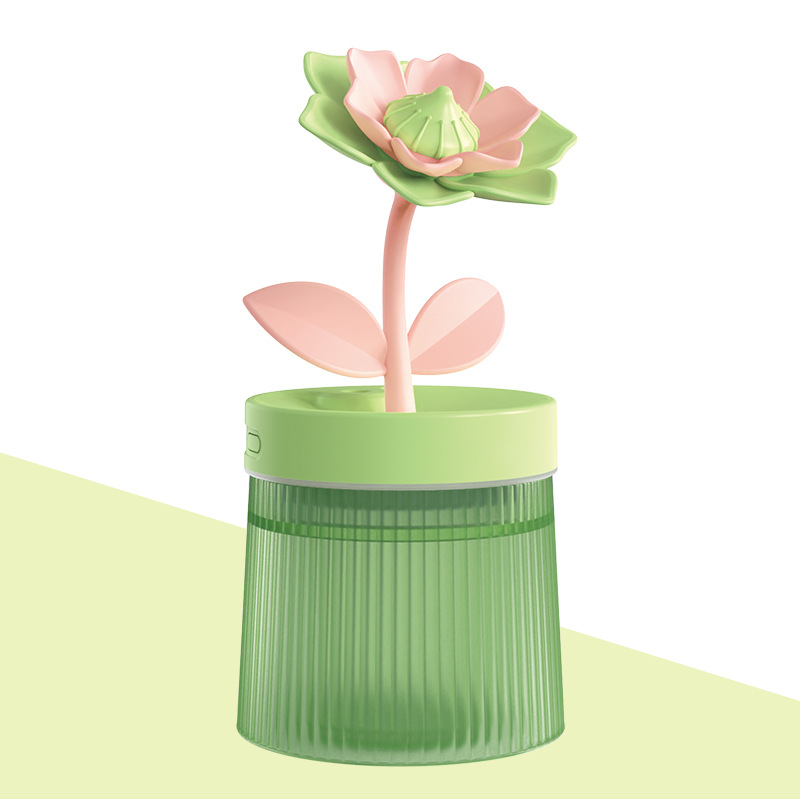 Personnalisez votre humidificateur Mist & Mood Flower avec ses deux modes de pulvérisation et sa veilleuse 7 couleurs