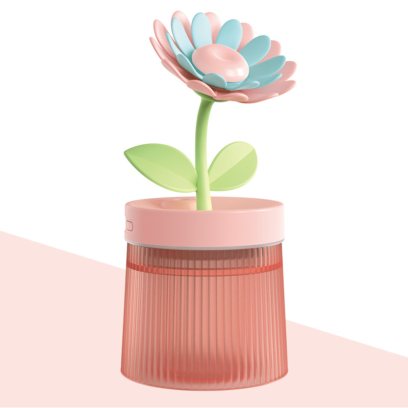 Personnalisez votre humidificateur Mist & Mood Flower avec ses deux modes de pulvérisation et sa veilleuse 7 couleurs