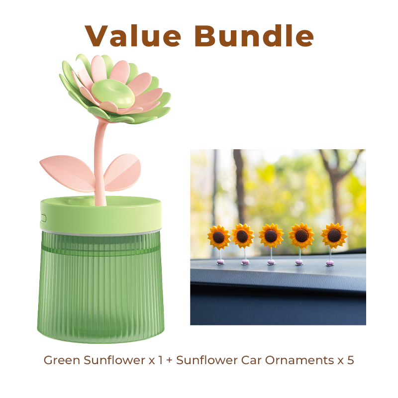 Personnalisez votre humidificateur Mist & Mood Flower avec ses deux modes de pulvérisation et sa veilleuse 7 couleurs
